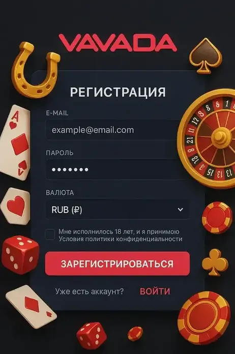 вавада казино регистрация